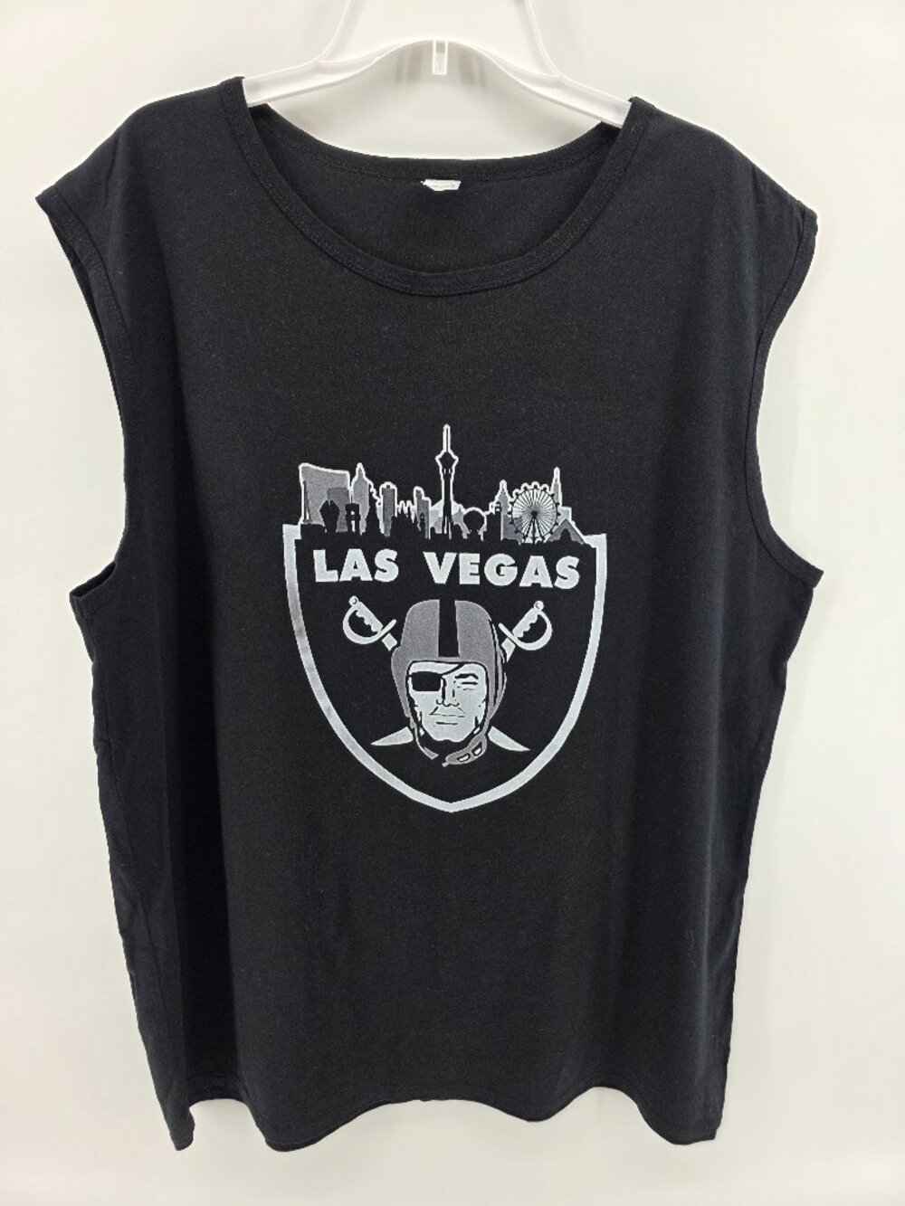 Las Vegas Raiders Black Tank Top  Size 3X  Las Vegas Skyline Graphic